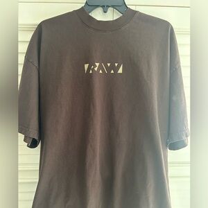 RAW ATHLETICS Brown T-Shirt XL